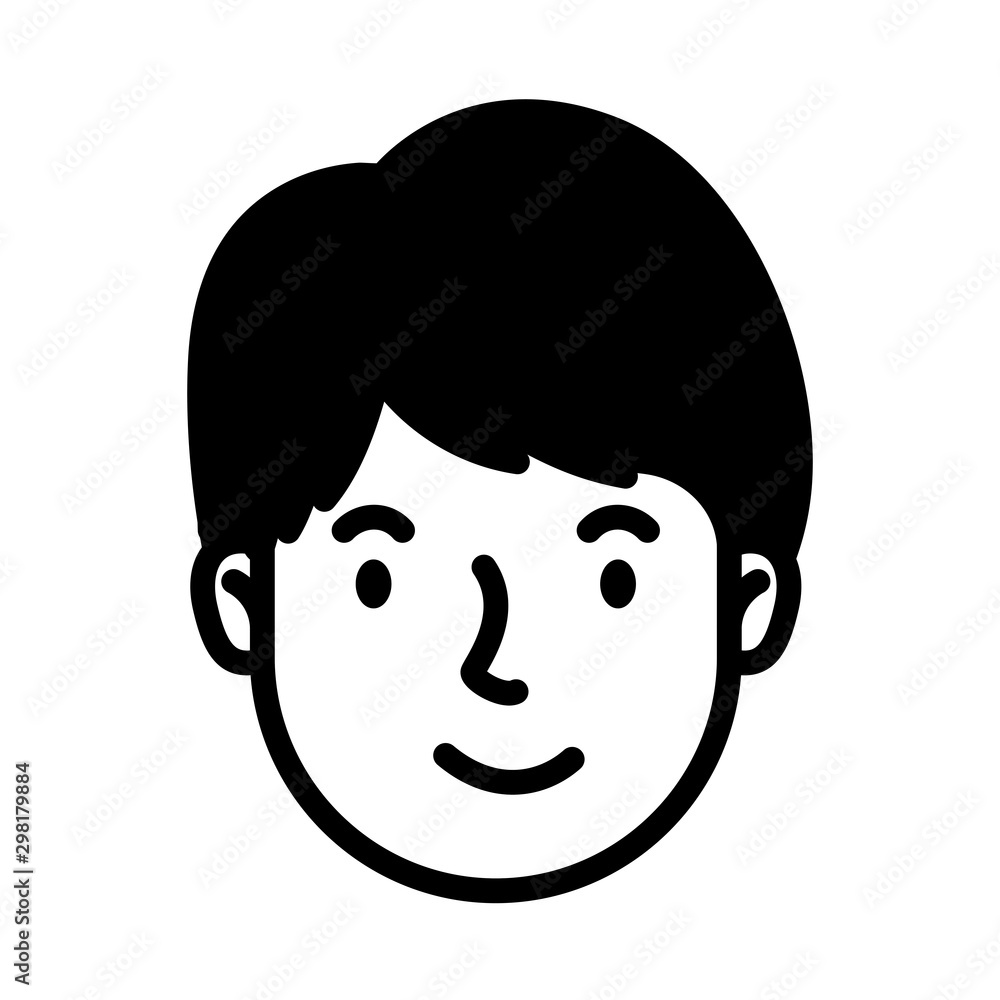 head man face avatar character head man face avatar character