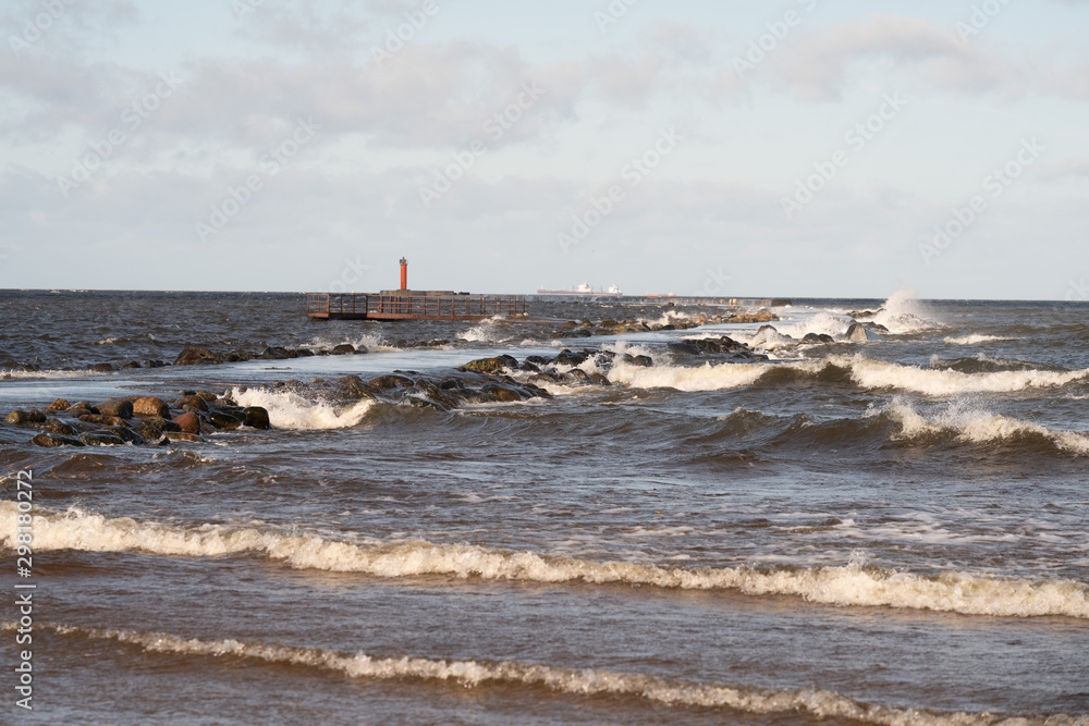 Fototapeta premium sunny day and baltic sea