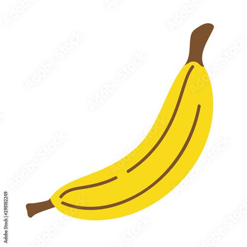 fresh fruit banana pop art style