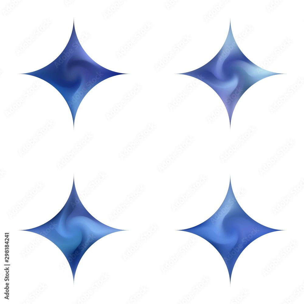 Fototapeta premium Collection of diamond-shaped colored backgrounds.