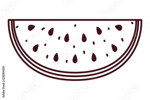 fresh fruit watermelon pop art style