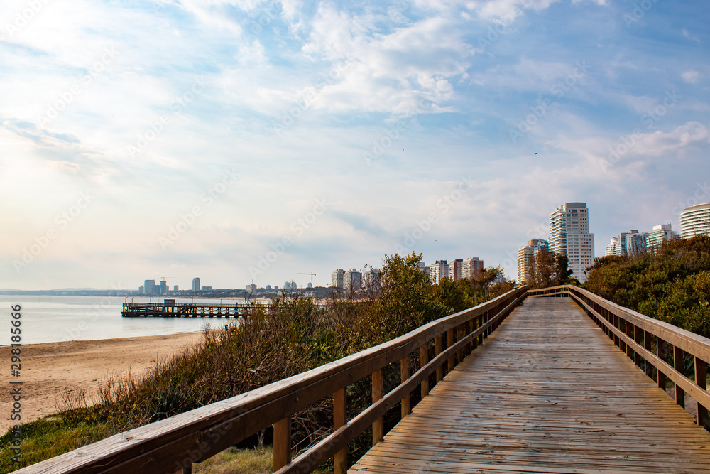 Praia de Punta del Este, Uruguai Praia de Punta del Este, Uruguai