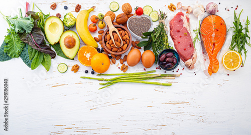 Photography Ketogenic low carbs diet concept