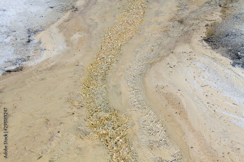 Hot springs mineral water flow in Thermopolis Wyoming