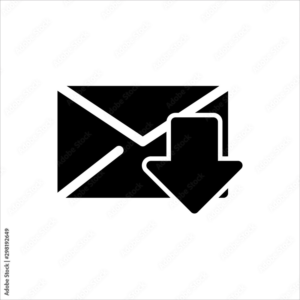 Mail icon with trendy flat line style icon for web, logo, app, UI design. isolated on white background. vector illustration eps 10 Mail icon with trendy flat line style icon for web, logo, app, UI design. isolated on white background. vector illustration eps 10