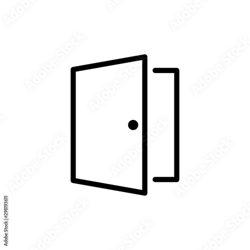 Door icon trendy