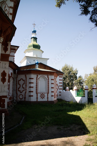 Irkutsk is an old city in Russia with a picturesque valley of the Angara River