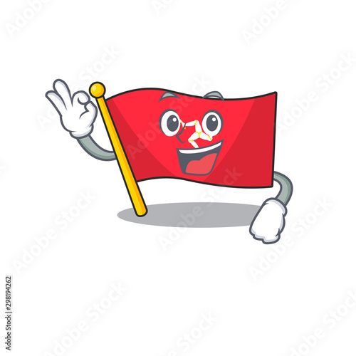 Okay flag isle of man on character