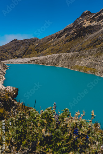 blue lake in huaraz