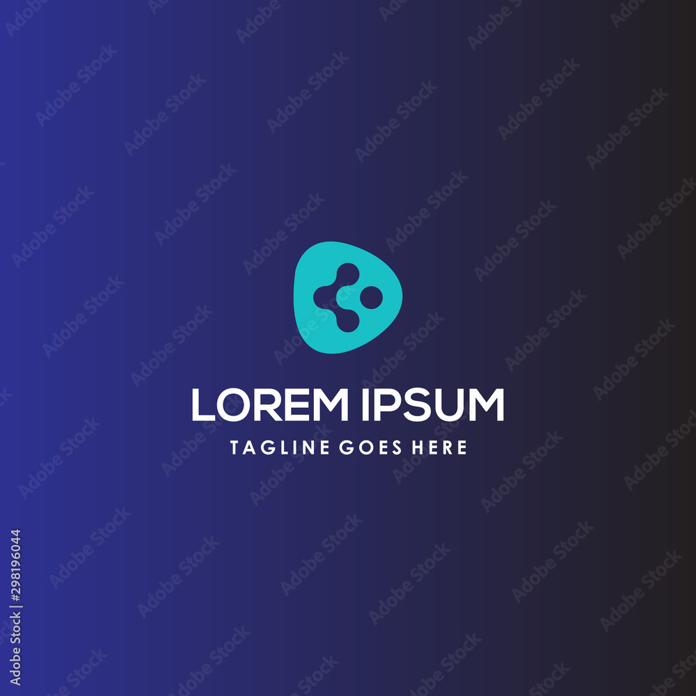 Connect communication technology icon symbol vector, abstract logo icon design Connect communication technology icon symbol vector, abstract logo icon design