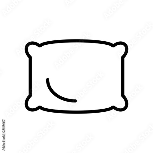 Pillow icon trendy