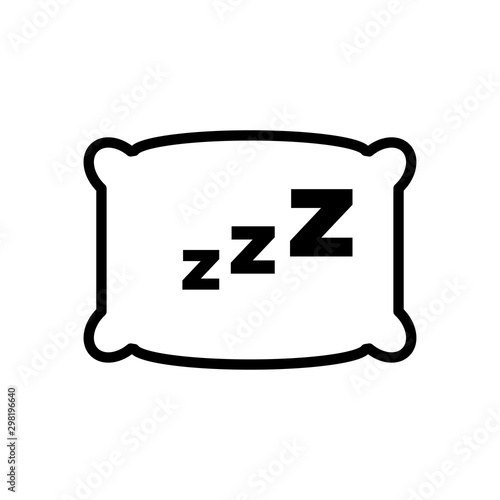 Pillow icon trendy