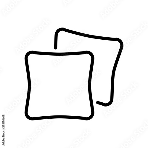 Pillow icon trendy