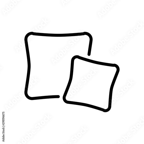 Pillow icon trendy
