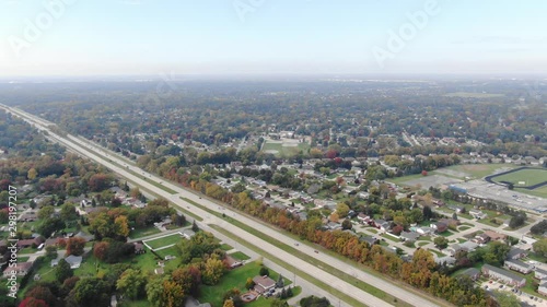 Drone filming 16 mile rd. in Clinton Township MI photo