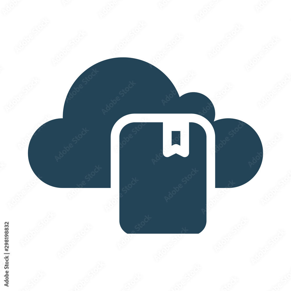 Cloud bookmark. Cloud Computing Icon. Simple glyph style. Perfect symmetrical. Cloud bookmark. Cloud Computing Icon. Simple glyph style. Perfect symmetrical.