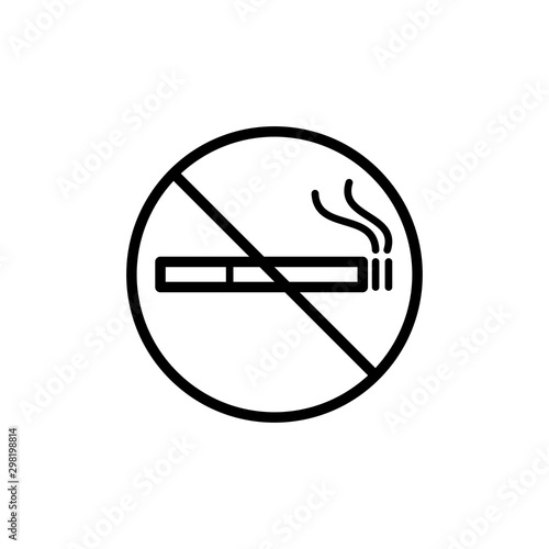 Cigarette icon trendy
