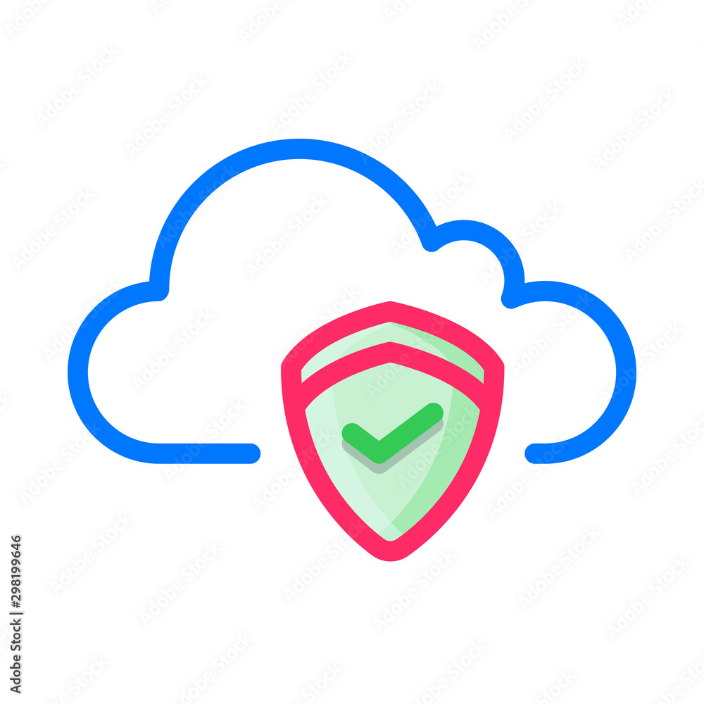Cloud security icon. Secure cloud icon. Cloud Computing Icon. Simple glyph style. Perfect symmetrical. Cloud security icon. Secure cloud icon. Cloud Computing Icon. Simple glyph style. Perfect symmetrical.