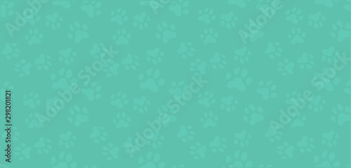 Seamless pattern.Traces from paws cats,dogs, household Pets.Nice vector illustration.Spectacular pastel colors.Design of websites,postcards,signs,web pages, pet stores.Vector illustration. photo
