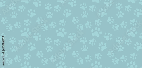 Seamless pattern.Traces from paws cats,dogs, household Pets.Nice vector illustration.Spectacular pastel colors.Design of websites,postcards,signs,web pages, pet stores.Vector illustration.