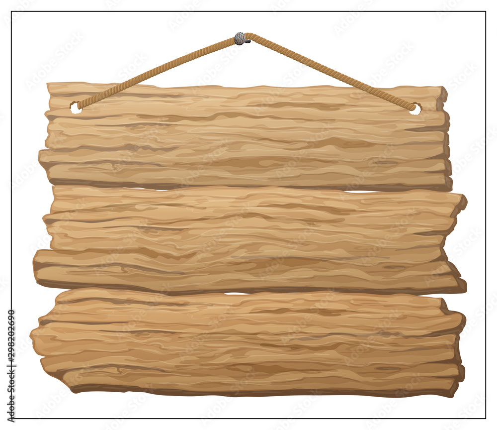 Vector wooden banner, sign posts or boards. Vector wooden banner, sign posts or boards.