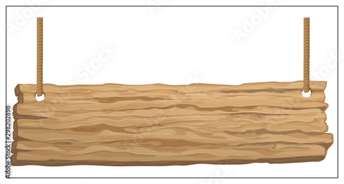 Vector wooden banner, sign posts or boards.