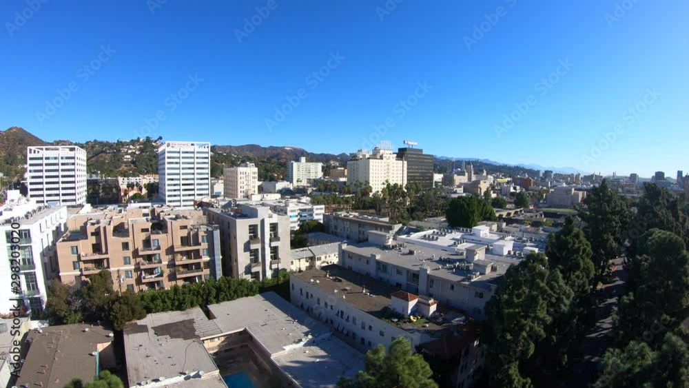Glide Above Hollywood California on a Sunny Day 4K Glide Above Hollywood California on a Sunny Day 4K