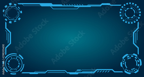 HUD Futuristic Frame. Abstract Technology Panel Template