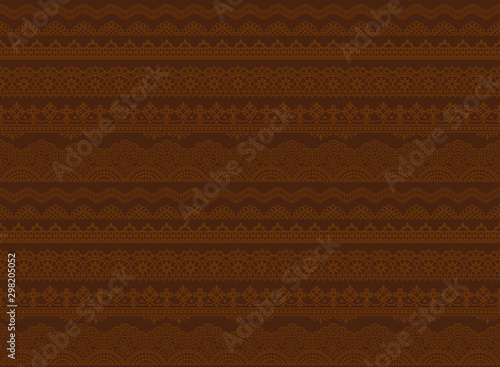 刺繍レース　チョコレート色　バレンタイン　広告背景