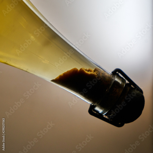 Image of tartar. Precipitation in the bottle of wine with aging. photo