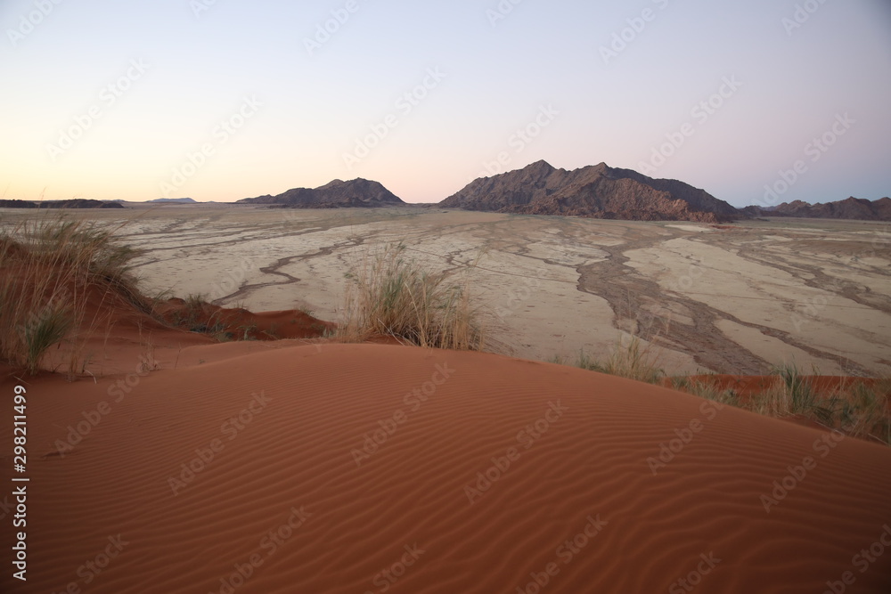 Sand dunes in Namib Desert in Namibia