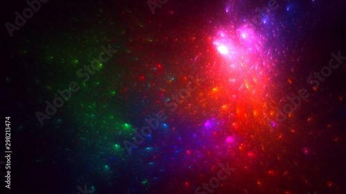 Fractal 3D rendering abstract light surreal background