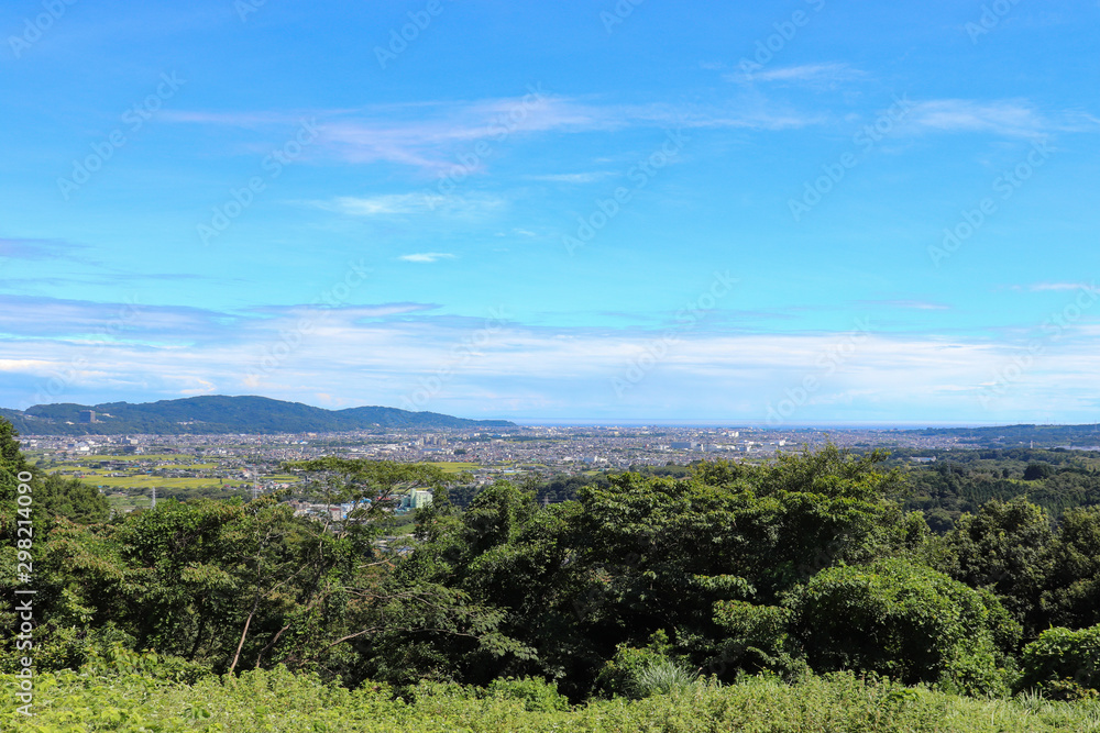 Obraz premium 浅間山から見た足柄平野(神奈川県)