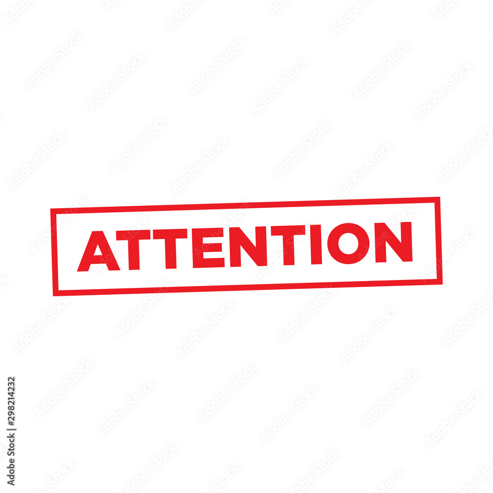 Attention Stamp Template Solid Color Attention Stamp Template Solid Color