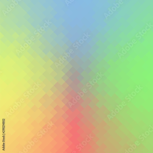 Wallpaper Mural Colorful Polygonal Background. Rumpled Square Pattern. Low Poly Texture. Abstract Mosaic Modern Design. Origami Style. Torontodigital.ca