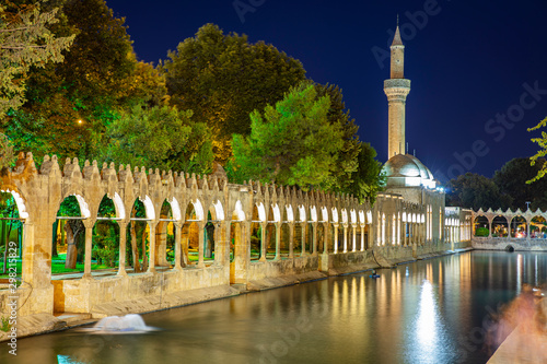 Balikligol, Sanliurfa / Turkey. Balikligol Mosque ( Fish Lake ) photo