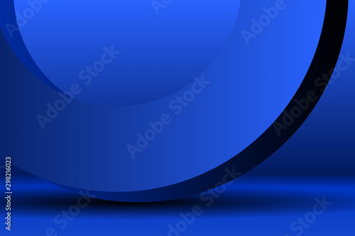 Abstract 3d of blue shape geometric background