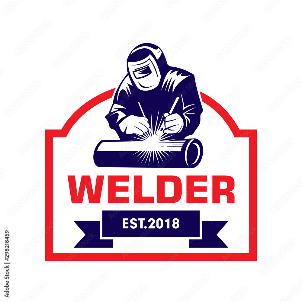 Welder Logo, Welding Logo, Worker Logo Welder Logo, Welding Logo, Worker Logo