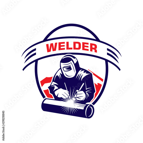 Welder Logo, Welding Logo, Worker Logo