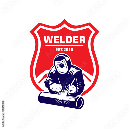 Welder Logo, Welding Logo, Worker Logo