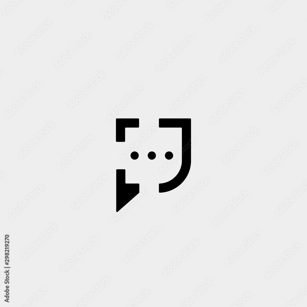 Letter J Chat Logo Template Vector Design Letter J Chat Logo Template Vector Design