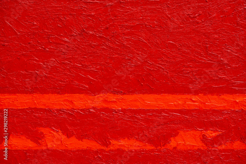 Tableau sur toile oil color painted red orange background