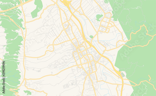 Printable street map of Nantou  Taiwan