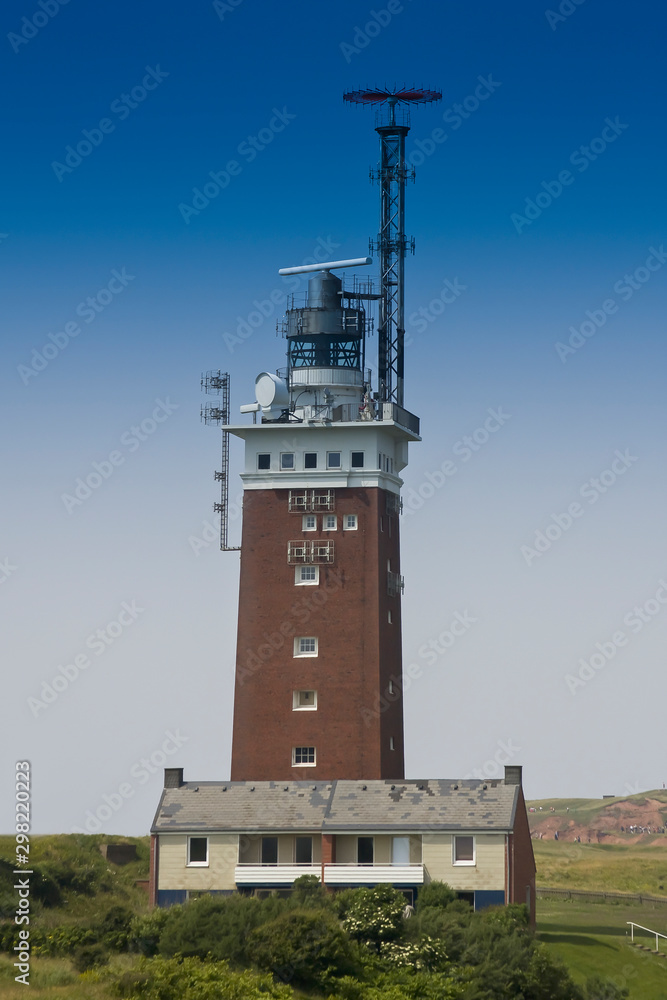 Φωτογραφία View of the Helgoland radar tower,Oberland , Schleswig-Holstein, Germany, Europ