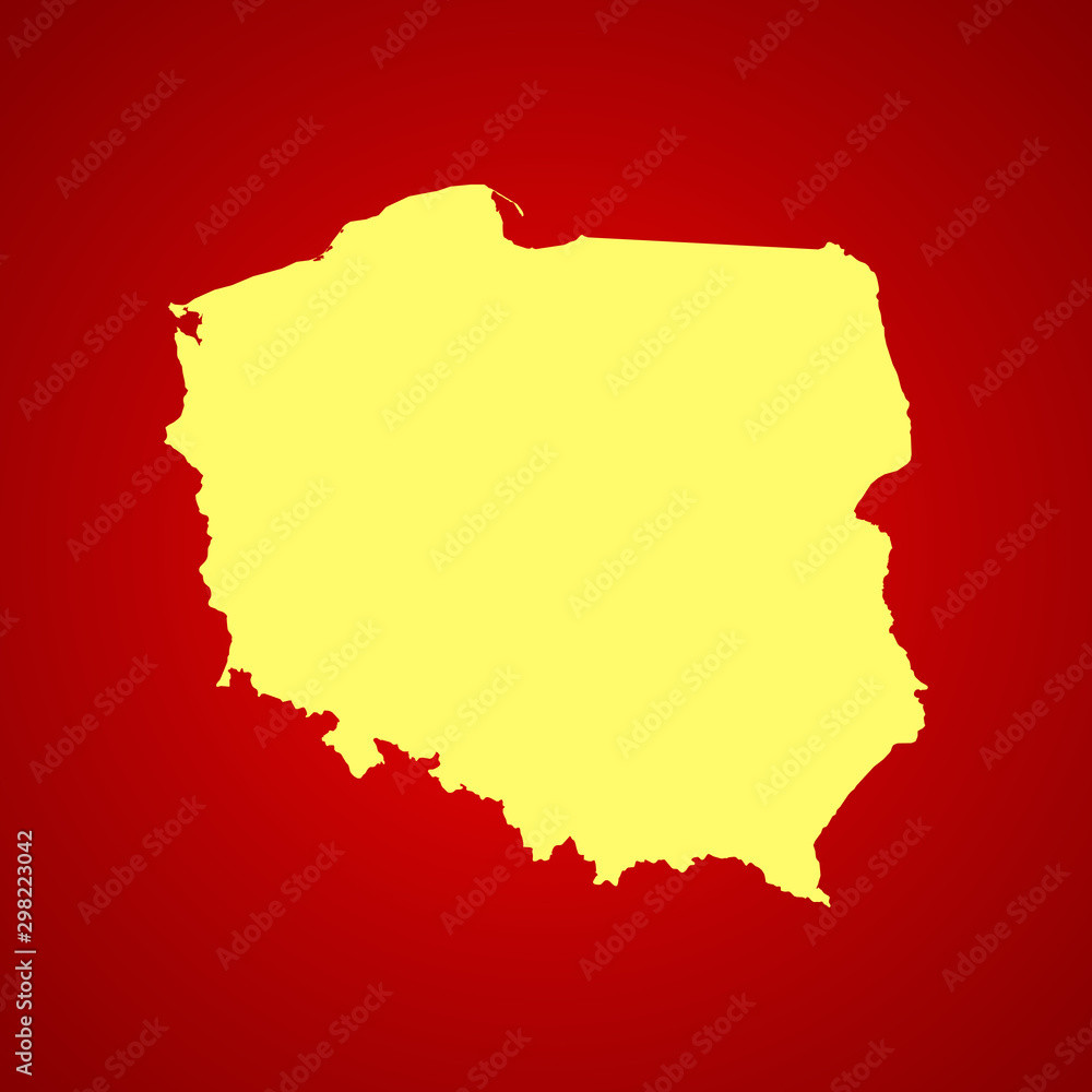 map of Poland
