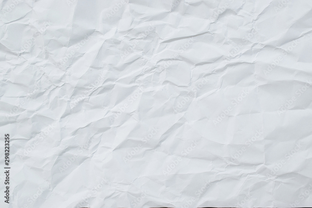 Obraz premium white crumpled paper texture background