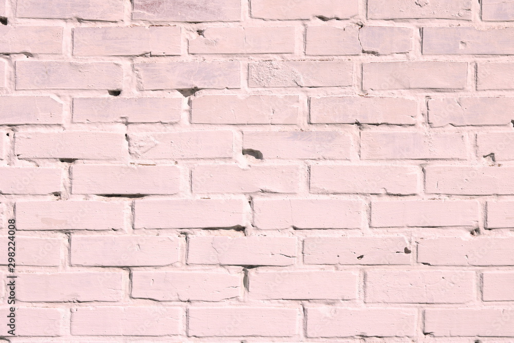 Fototapeta premium Abstract pink background with structural brickwork
