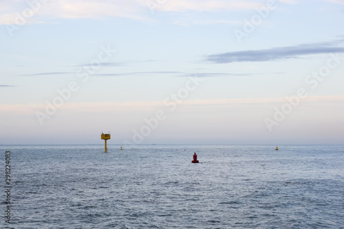 North sea buoy near Ostende port