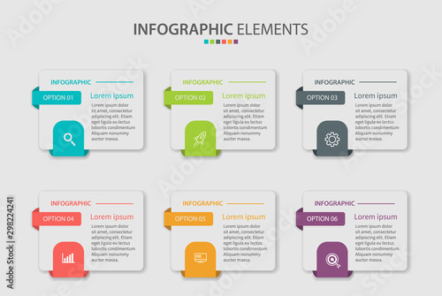 Template of colouful inforgaphic. Vector.