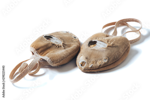 Shoes for rhythmic gymnastics very worn Active use